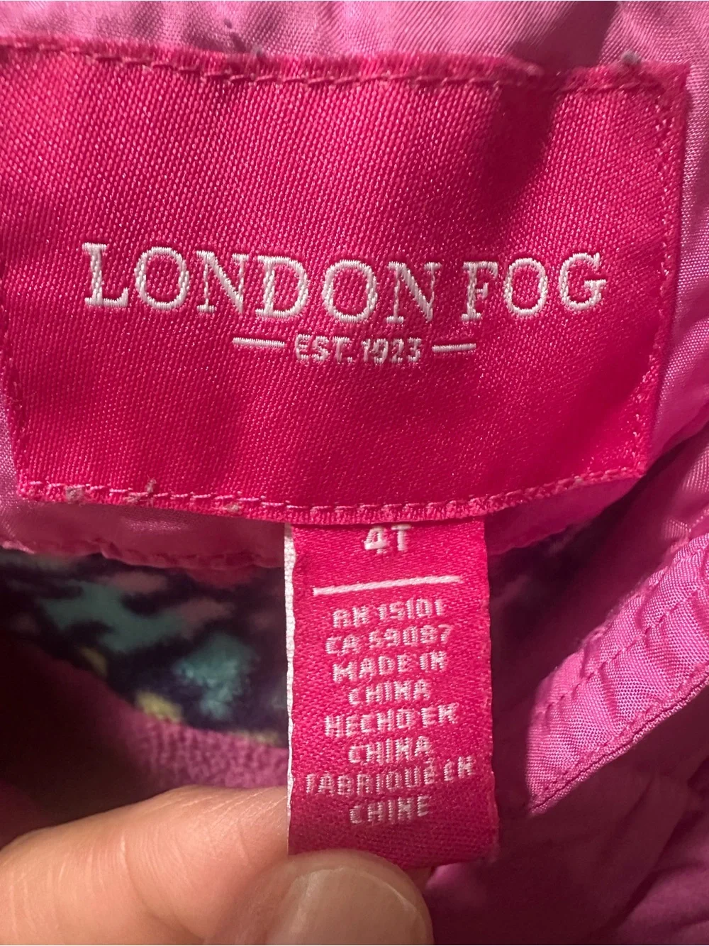 London Fog warm insulated
